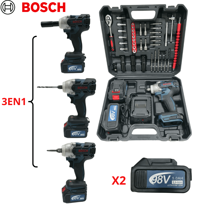 clé a choc Bosch 350n.m avec 2 batterie 98v 