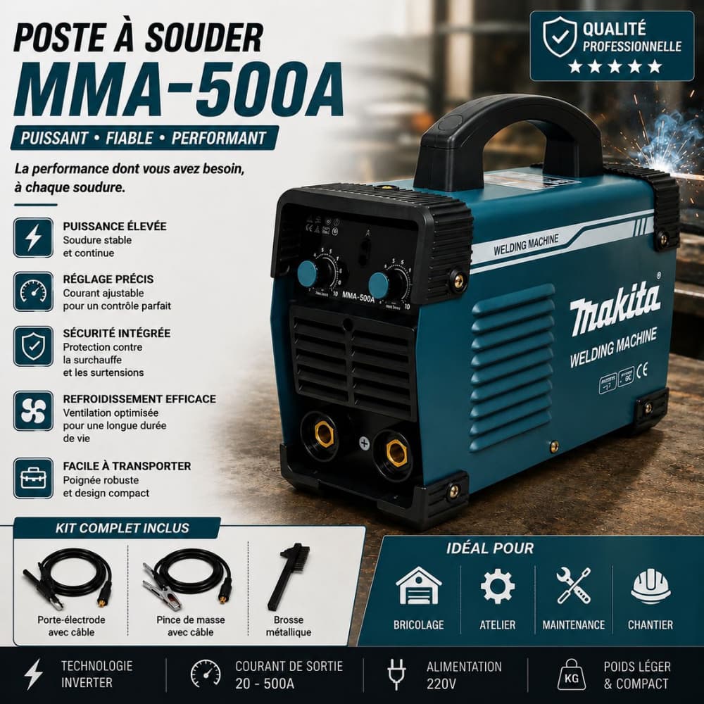 POSTE À SOUDER 500A MAKITA 1MMT2-3
