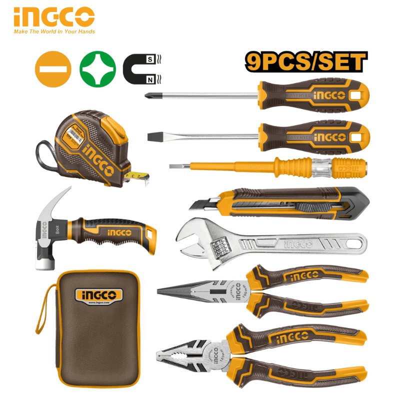 ENSEMBLE D'OUTILS 9PCS INGCO 