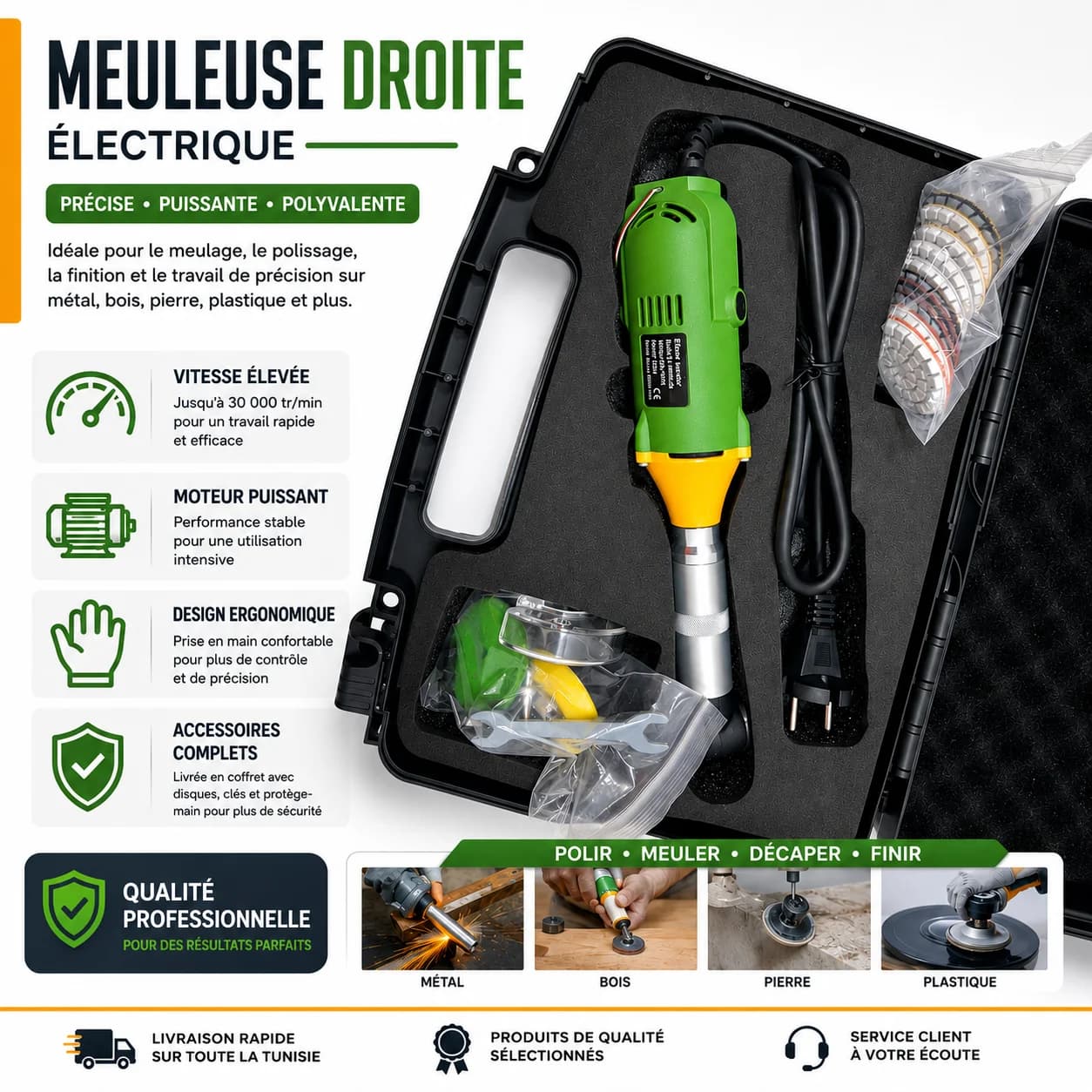 MEULEUSE DROITE ÉLECTRIQUE 1MMT15-4