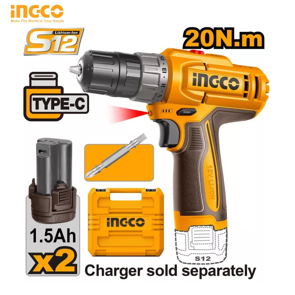 PERCEUSE SANS FIL 12V INGCO 