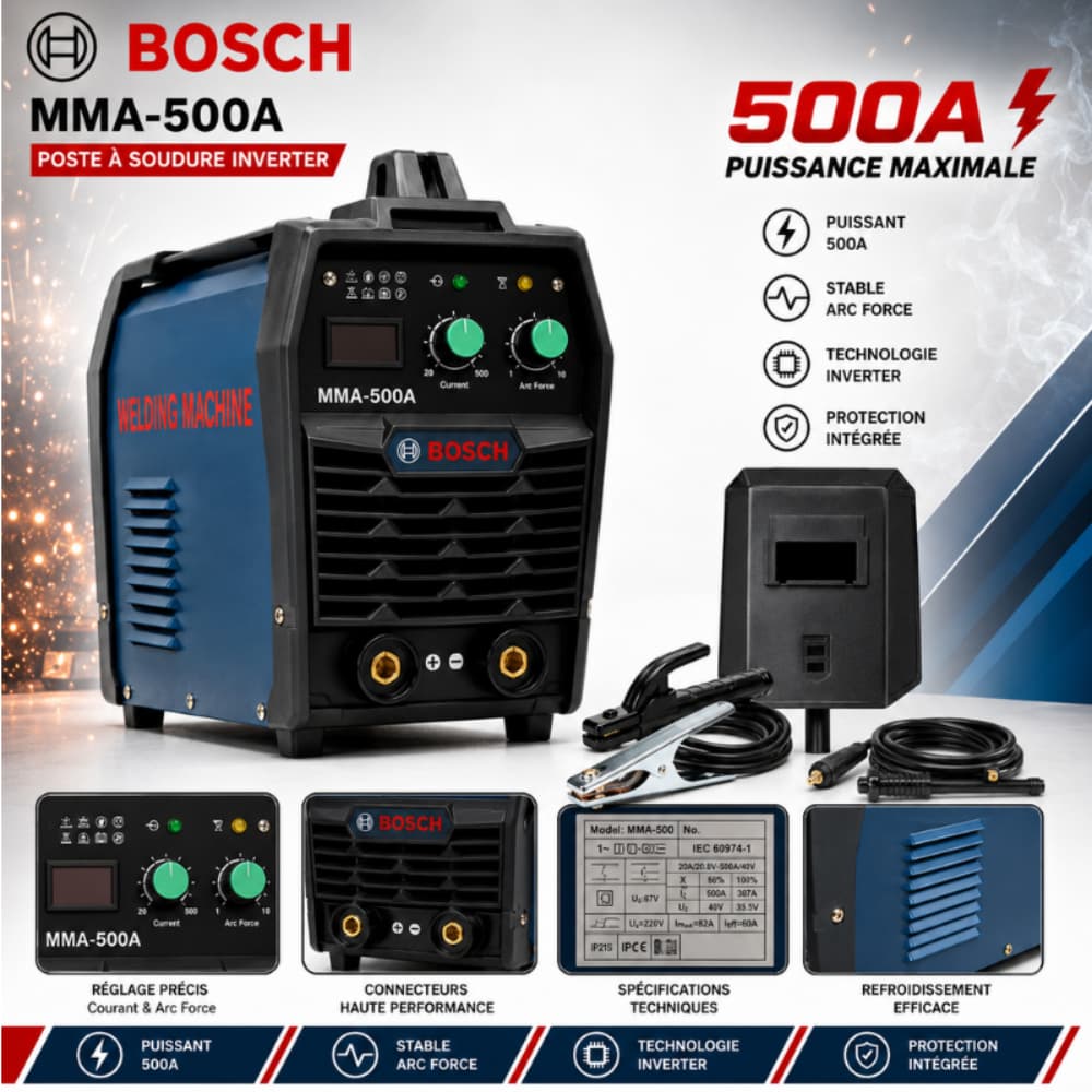 POSTE À SOUDURE INVERTER BOSCH 500A