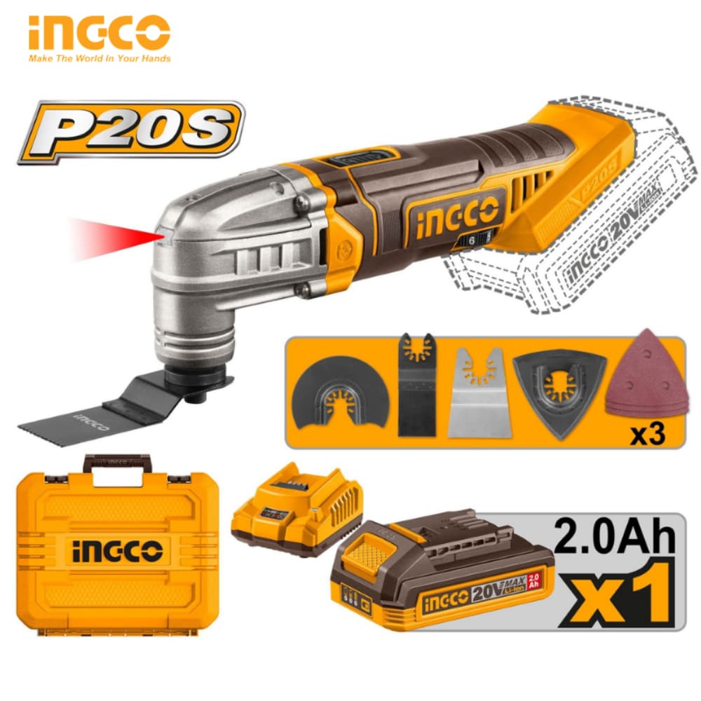MULTI FONCTION INGCO 20V 1-BATTERIE CMLI20228