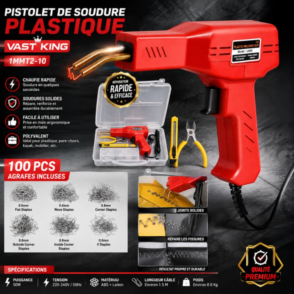 PISTOLET DE SOUDURE PLASTIQUE 1MMT2-10