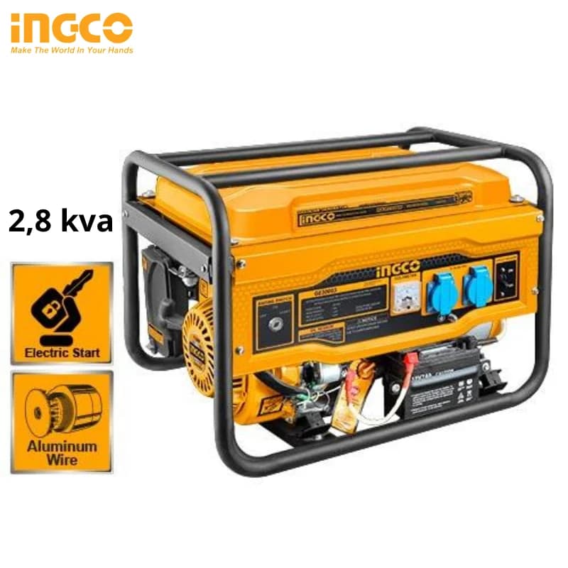 GROUPE ÉLECTROGÈNE À ESSENCE 2,8 KW INGCO GE30005