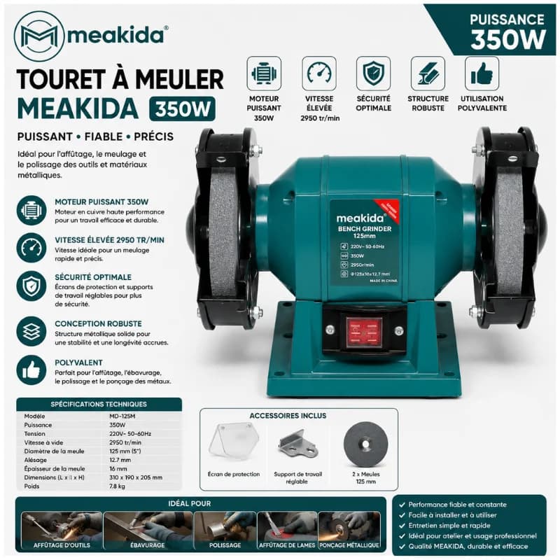 TOURET A MEULER MEAKIDA 350W 