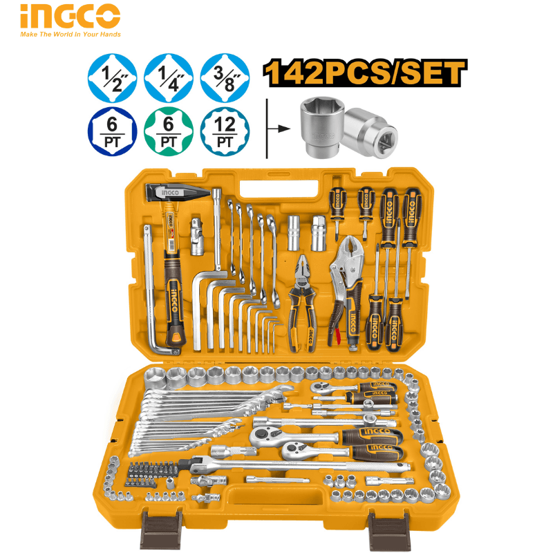 ENSEMBLE D'OUTILS 142PCS INGCO