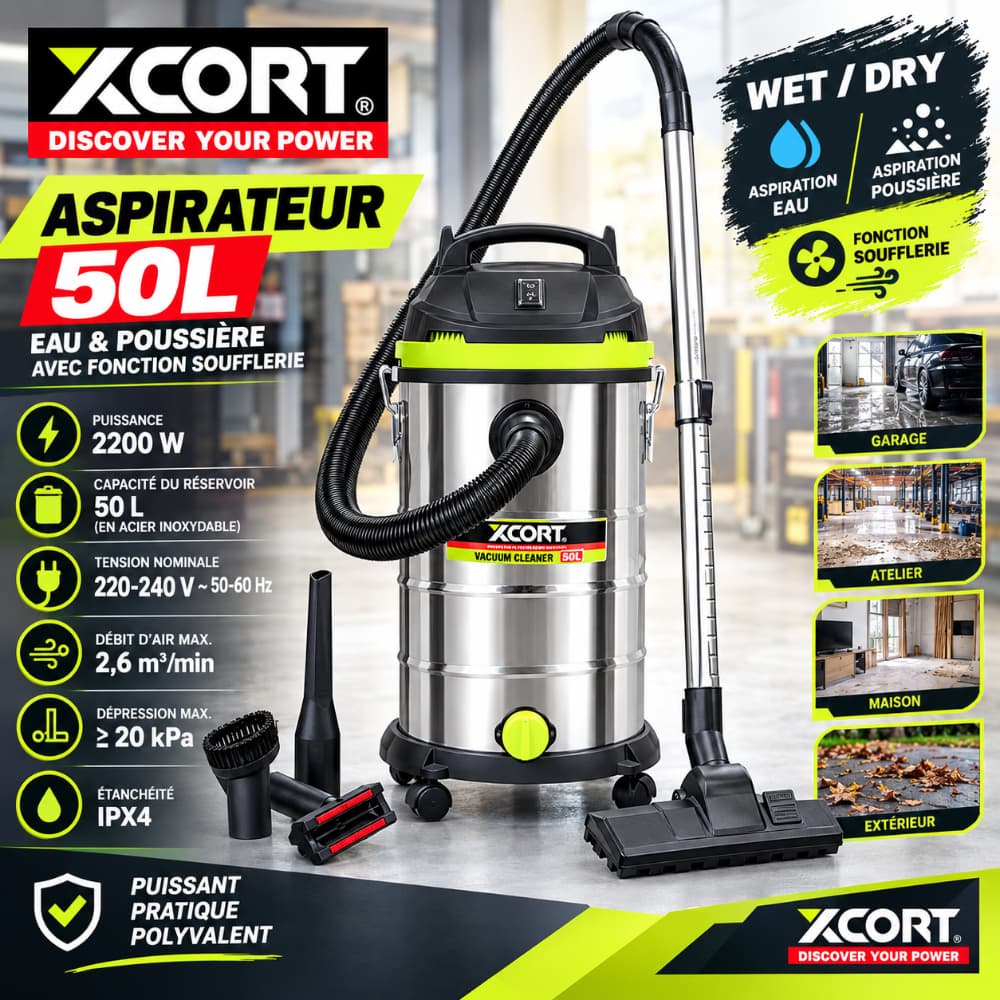 ASPIRATEUR 50L XCORTE