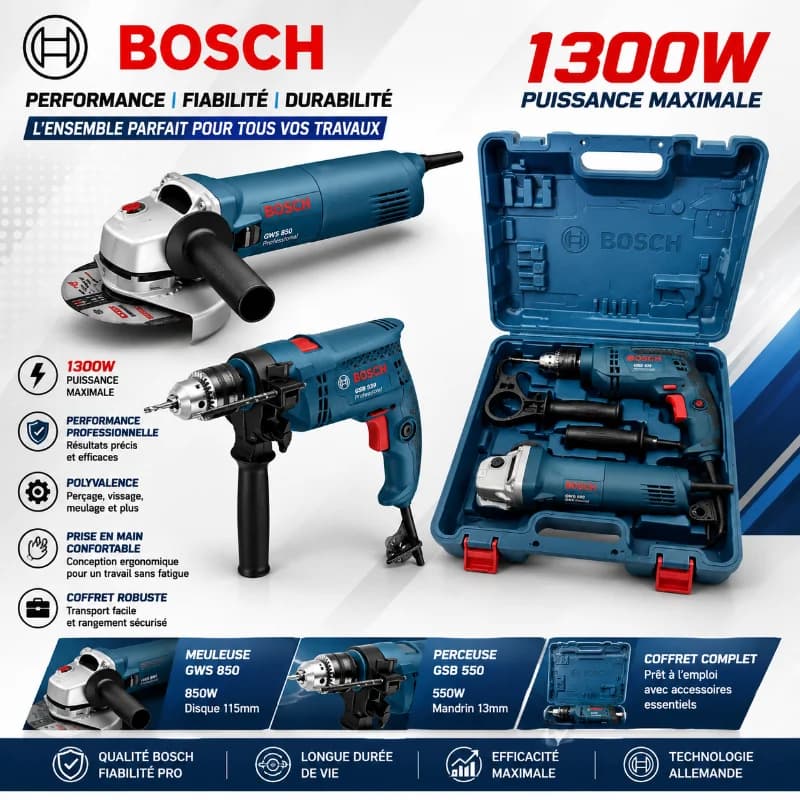 PACK BOSCH AVEC VALISE