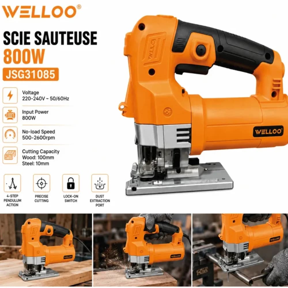 SCIE SAUTEUSE 800W WELLO 