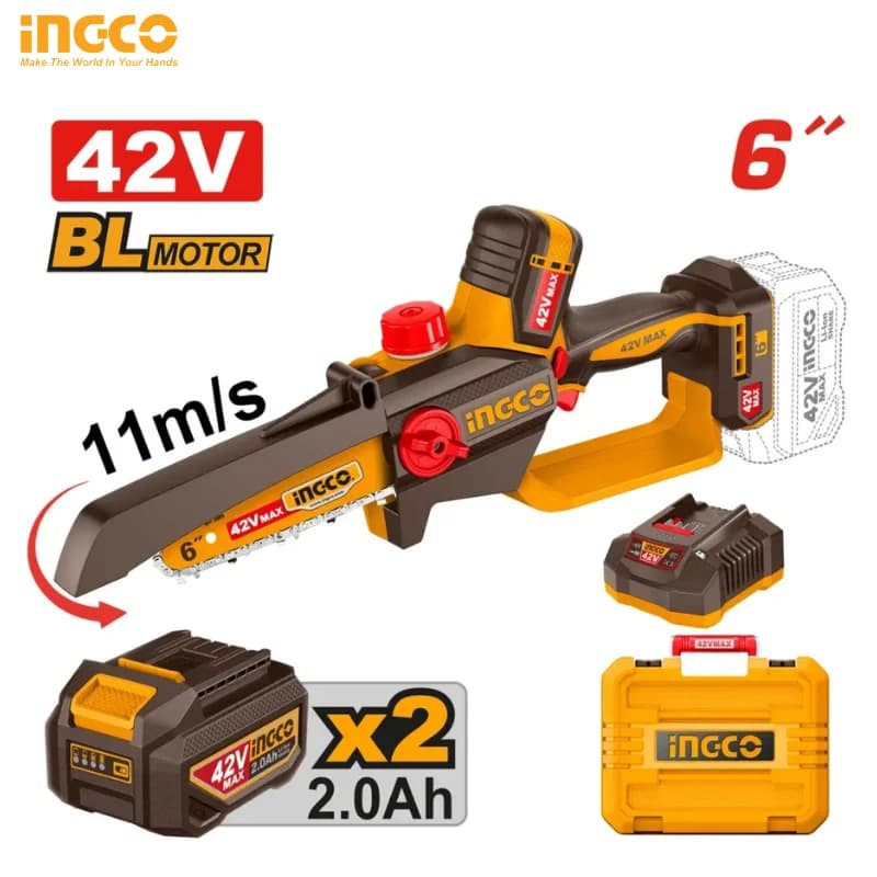 TRONÇONNEUSE 6″ (15 CM) AVEC 2 BATTERIE  INGCO CGSLI42681