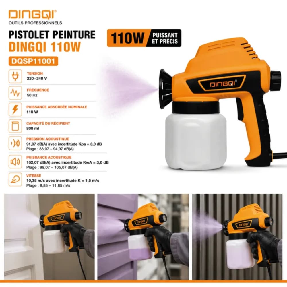 PISTOLET PEINTURE DINGQI 110W