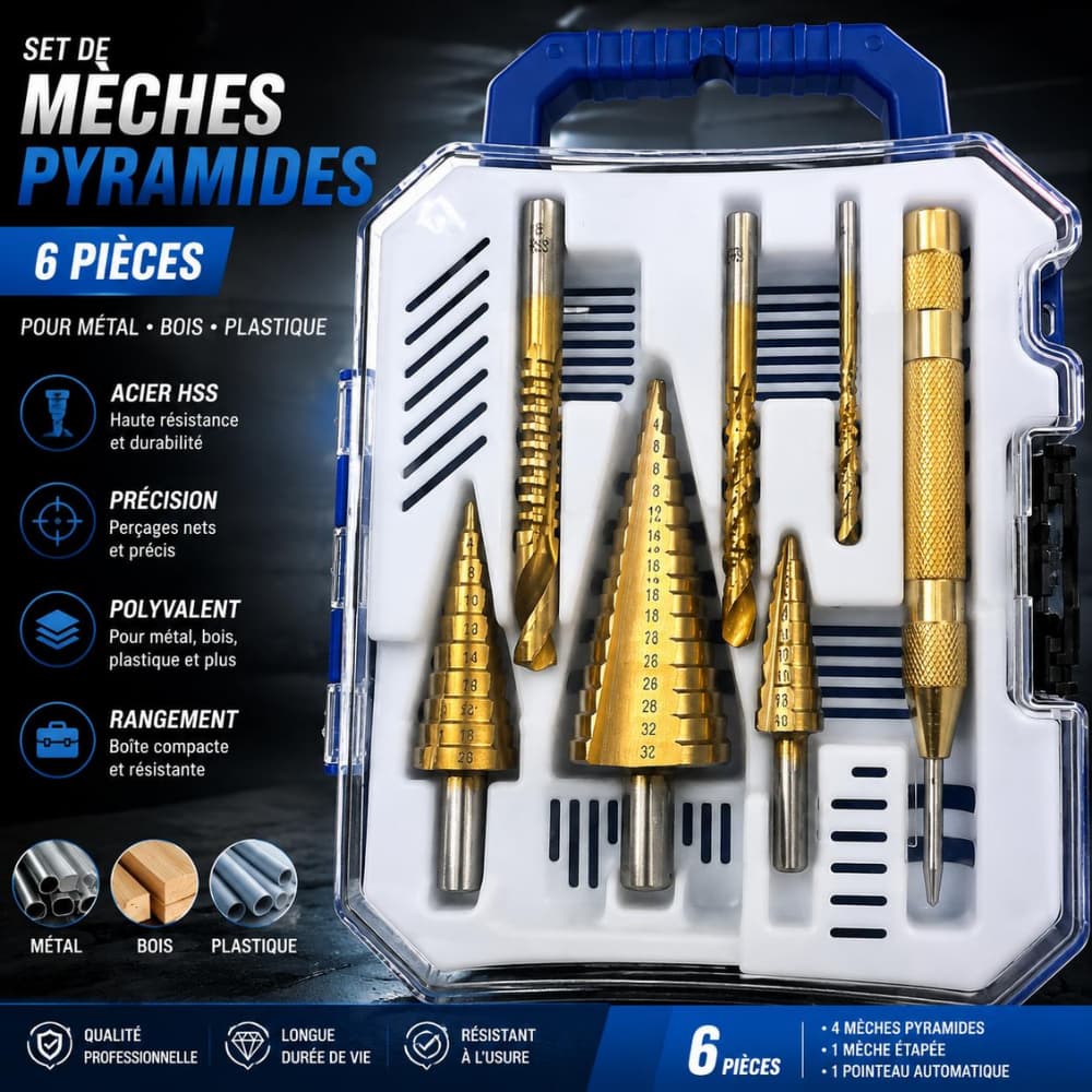 SET DE MÈCHES PYRAMIDES 1MMT15-7