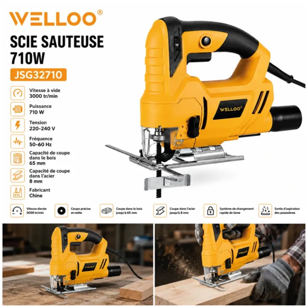 SCIE SAUTEUSE 710W WELLO
