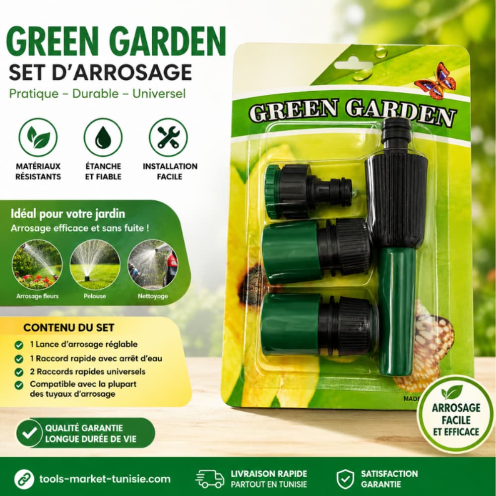 GREEN GARDEN SET D'ARROSAGE 1MMT21-1
