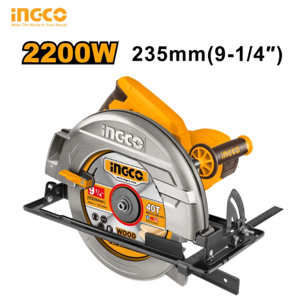 SCIE CIRCULAIRE INGCO 9" (235 MM) 2200W CS23522