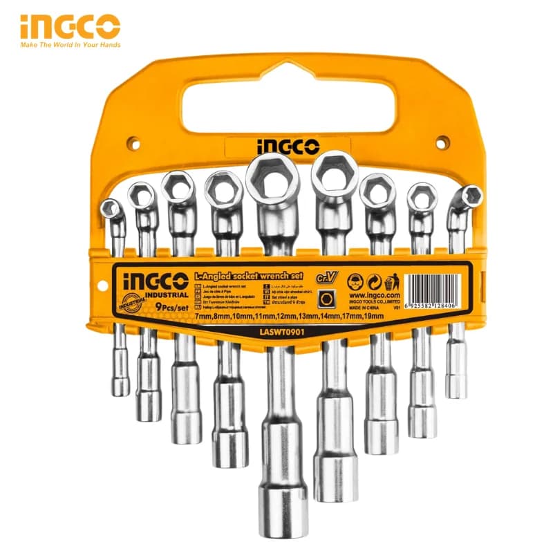 JEU DE CLES EN FORME DE L 9PCS INGCO