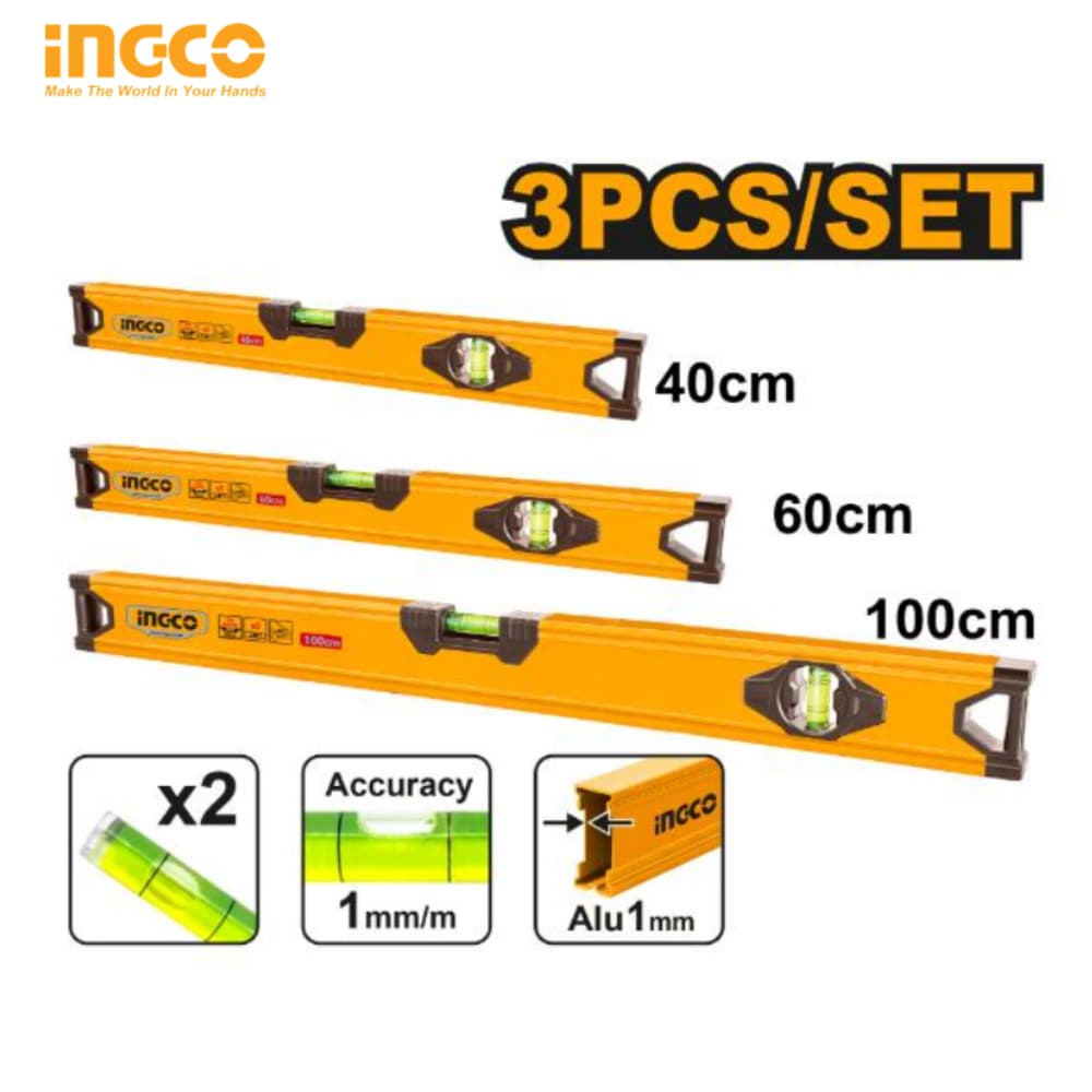 3 PIECES SPIRIT LEVEL SET HSL10403