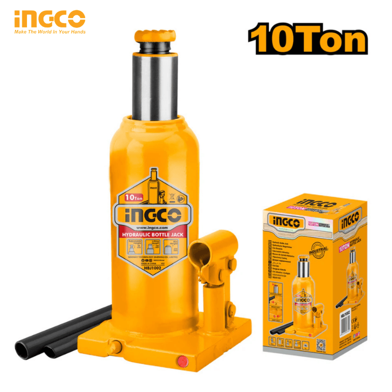 Cric bouteille hydraulique 10 T INGCO