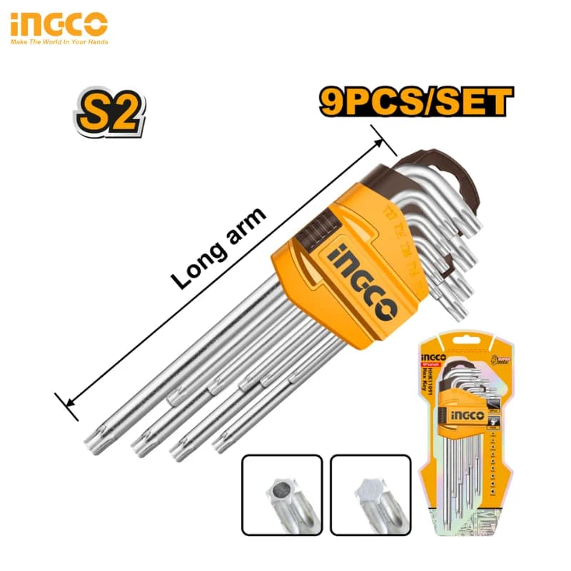 CLÉ TORX 9 PCS T10-T50 HHK13091