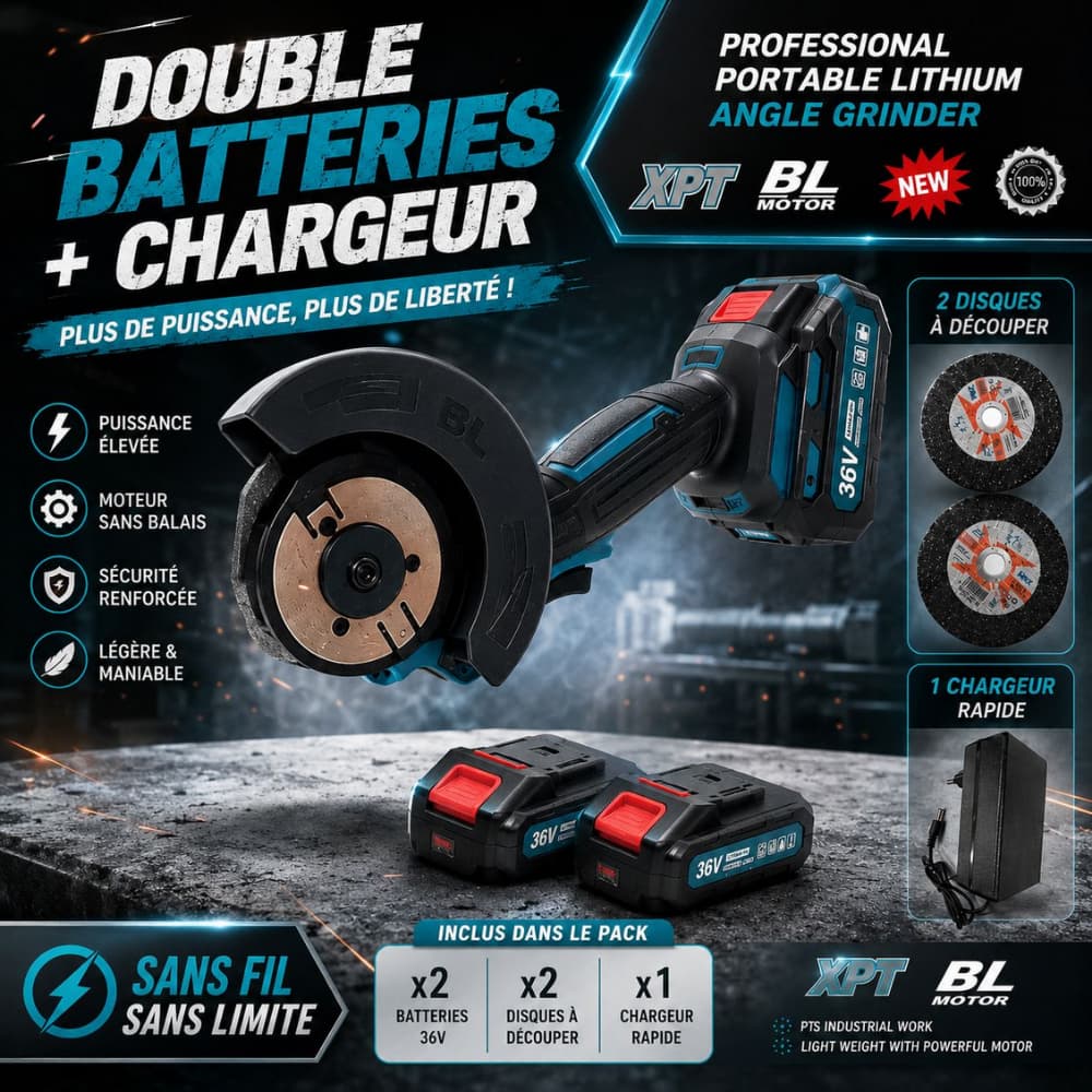 MINI MEULE DOUBLE BATTERIE 36V 1MMT2-24