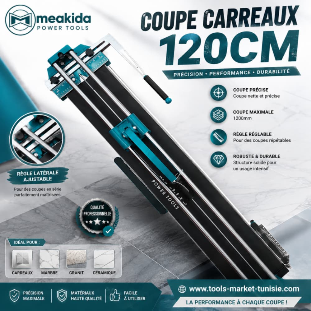 COUPE CARREAUX MEAKIDA 120CM 1MMT9-9